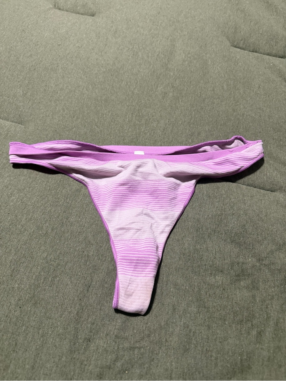 Lavender Striped Women’s Underwear Thong